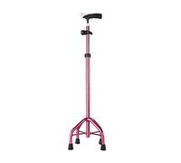 Hospital quad cane, Cane For The Elderly With A Four-legged, Lightweight And Non-slip Multifunctional For The(Pink)