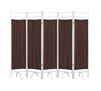 Hospital Room Privacy Partition Screen,Temporary Partition Wall Panels,3-6 Panels Portable Divider,Double-layer Fabric for Offices Beauty Salon(Color 6,5-panel)