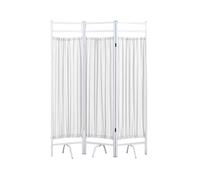 Hospital Room Privacy ScreenTemporary Partition Wall Panels,3-6 Panels Portable Divider,Double-layer Fabric for Offices Beauty Salon(Color 1,3-panel)
