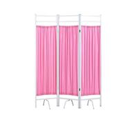 Hospital Room Privacy ScreenTemporary Partition Wall Panels,3-6 Panels Portable Divider,Double-layer Fabric for Offices Beauty Salon(Color 2,3-panel)