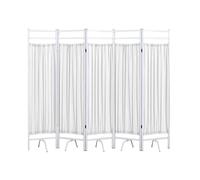 Hospital Room Privacy ScreenTemporary Partition Wall Panels,3-6 Panels Portable Divider,Double-layer Fabric for Offices Beauty Salon(Color 1,5-panel)