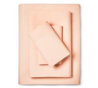 Hospital Twin Extra Long 100% Cotton Jersey Sheet Set - Soft and Comfy - by Crescent Bedding -Twin XL Blush