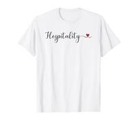 Hospitality Heart Cute Handwritten Typography Gift Value Graphic T-Shirt