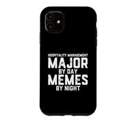 Hospitality Management Major By Day Memes By Night Tourism Case for iPhone 11