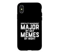 Hospitality Management Major By Day Memes By Night Tourism Case for iPhone X/XS