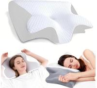 Hospitality Pillow, Snoring Pillows Sleep Apnea, Neck Haven Memory Foam Cervical Pillows, Orthopedic Neck Support for Side Back Stomach Sleepers (White)