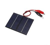 Hosrivae 1.5W 12V For Mini Solar Panel Charging Kit With Cable & For Alligator Clips, Portable PV Module For DIY Science School Project Camping Fishing Garden Light Charging