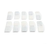Hosrivae 10 Pack Activated Carbon Filter Cotton Pet Dispenser, Round White Replacement to Remove Impurities and, 12x5.5cm