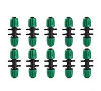 Hosrivae 10-Pack Barbed 6-Way Tee Connector 1/2 Inch (13mm ID / 16mm OD) Drip Irrigation Systems - Heavy-Duty, UV-Resistant, Push-Fit Installation Garden Beds, Greenhouses & Farms
