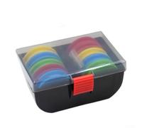 Hosrivae 10-Pack For EVA Foam Line Winders with 10 Pins in Compact Tackle Storage Box - Lightweight ABS+For EVA Fishing Rig Organizer for Chod & Zig R