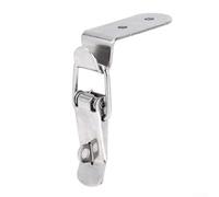 Hosrivae 10-Pack Stainless Steel 90 Degree Duckbill Hook Lock with Spring Loaded Pull Latch for Device Boxes Drawers Plus Cabinets(B 1PC)