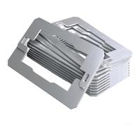 Hosrivae 10 Pack Stainless Steel Wall Plate Spacers, Dual-Size Outlet Shims Fit Single & Double Electrical Boxes, Firm ForStabilizer Shim To Fix Wobbly Loose Sockets For Home Office Electrical Repair