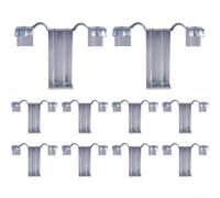 Hosrivae 10 Pcs Solar Panel Water Drain Clips Stainless Steel Frame Dirt Sludge Removal Guide For 30Mm 35Mm 40Mm Modules Automatic Rainwater Redirection(40mm)