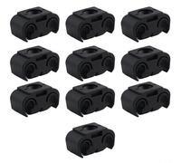 Hosrivae 10Pcs Black Brake Line Clips Clamps 5mm 3/16 Inch Brake Pipe Hose Secure Mounting Engine Front Lower Rear Replacement Parts Kit(10PCS)