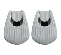 Hosrivae 10Pcs Fishing Holder Organizer, Adjustable EVA Lure Rods, 1-Click Locking Non-Slip Protector Backpack Straps & Bait Bags, (White Ash)