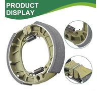 Hosrivae 110mm Drum Brake Shoes Set for CG125, For GY6-125 & 110mm Electric Motorcycles - Front and Rear Replacement Brake Pads, Metal Steel Construc(1PACK)