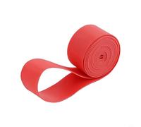 Hosrivae 2 Pcs Tire Liner 26/27.5/29 Inch Anti-Puncture PVC Belt Shield Road Bike Tyre Against Thorns Glass Debris 18mm Wide Reusable Yellow Red(26寸 red)