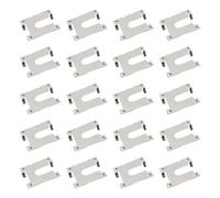 Hosrivae 20 Pcs Solar Grounding Clips Steel Earth PV Roof Panel System, Photovoltaic Module Ground Lug Fitting Greenhouse Shed Garden, 30.1x32mm