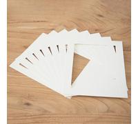 Hosrivae 20pcs Count White Cardboard Photo Frame Inserts Designed For 6 7 8 10 Inch Frames For Personalized Photo Arrangements, Sturdy Paper(8 inches)