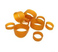 Hosrivae 25-Pack Rubber Fishing Reel Belt Clamp for Fixed Drop Distance Control - Adjustable Elastic Wheel Holder for Spool Sizes 1000-3000 (Small) & 3000-1(S)