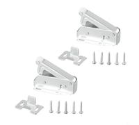 Hosrivae 2pc Release to Open Push Touch Loft Door Spring Loaded Cupboard Hardware Catch Cabinet Mechanism Auto Latch Catch Do