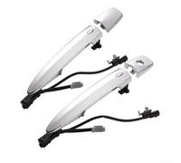 Hosrivae 2Pcs Front Exterior Door Handles Silver for Nissan 2013-2018 for Leaf Maxima Murano Replace 80646-9N00A 80645-1AA0A ABS