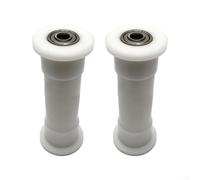 Hosrivae 2PCS Rowing Machine Bearing Wheel Pulley for Fitness Equipment Accessories - 91mm Plastic Roller with 8mm Mounting Hole, Smooth Low-Noise Slid