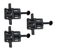 Hosrivae 3-Piece Cabinet Door Installation Positioner, Adjustable Drill Template Guide Hinge Mounting & Handle Placement, with Protective Sponge Padding, Black
