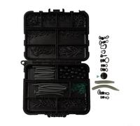 Hosrivae 300-Piece Carp Fishing Terminal Tackle Set: Weights, Clip Hooks, Swivels, Terminal Rigs & Snap Fasteners for Carp, Bass, Trout, Chub &