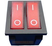 Hosrivae 30A Waterproof Rocker Switch 12V-250V AC/DC High Current Power Button With LED Indicator For Boat Car Marine RV Off-Road Vehicle Red(Red)