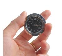 Hosrivae 36mm x 65mm Quartz Clock Insert Movement with Gold Arabic Numerals, White Dial & Transparent Lens - Replacement Part for DIY Clock Projects and Qu(D 36mm)