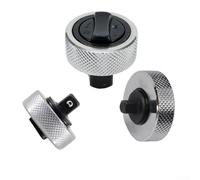 Hosrivae 3Pcs Ratchet Socket Set, 1/4 3/8 1/2 Inch Drive, Whole Steel Palm Finger Reversible Spanner Tight, Knurled Handle, Silver