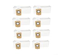 Hosrivae 4 Pack 3.3L Dust Bags 002 Robot Vacuum, Premium Large Capacity Disposable Bin Liners with Install, Yellow Replacement Parts(B)