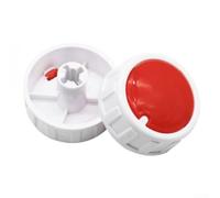 Hosrivae 40Mm Plastic Control Switch Knob Cap For Electric Oil Heater Thermostat, D-Axis & Round Shaft Replacement Button Adjustable ForSpeed Temperature Control Knob(2PCS cross shape)