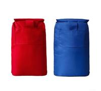 Hosrivae 42L Foldable Stair-Climbing Cart Bag with Insulated Liner & Reinforced Frame - For Ultra-Lightweight Camping Storage Trailer for Groceries, Laundry, For Hi(RED)