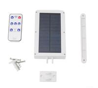 Hosrivae 48 LED Solar Wall Light Outdoor with PIR Motion Sensor, IP65 Waterproof Garden Security Lamp, 3 Modes Remote Control Patio Porch Fence(white)