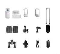 Hosrivae 4K HD Action with Charging Case, Wide Angle POV Wearable Body Cam Cycling Hiking Outdoors, 1.47 Inch Screen, 450mAh, Lightweight ABS, Black(White)