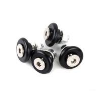 Hosrivae 4PCS Motorcycle Tail Top Box Bracket Bushing Pad Set, T-Type 2.7mm Helmet Trunk Base Buckle Luggage Case Repair Black(T-Type)