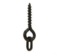 Hosrivae 50pcs Carp Fishing Hook Stops Beads - Rubber Terminal Tackle Rig Stopper for CHOD & Heli Rigs, 9x6mm Black Bead with Central Hole, Lightwe