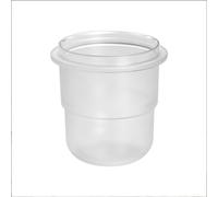 Hosrivae 58mm Espresso Coffee Dosing Cup, PC Material Grounds Collector 58mm Grinders, Portable Bean Weighing & Aroma Tasting Bowl, Black(Transparent)