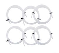 Hosrivae 6-Pack 1M PTFE Hose For 3D Printer Extruder, 4 Mm OD / 2 Mm ID, Compatible With 1.75 Mm Filament, Temperature Resistant From -200°C To 260°C, Flexible & Non-Flammable
