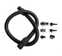 Hosrivae 6-Piece Inflatable Boat Valve Adapter Set with 3.3 ft Hose for, Paddleboard & Inflatable Bed - ABS Plastic Air Nozzle Kit Compat(WITH TUBE)