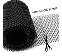 Hosrivae 600 cm Gutter Guard Mesh for Eaves Protection - 6 mm PP Plastic For Leaf Catcher Net with 10 Ground Spikes, Fits Gutters up to 14 cm Internal Wi