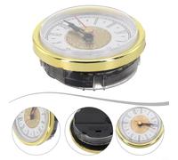 Hosrivae 65mm Aluminum Retro Clock Face with Gold Trim - Vintage Inlaid Wall Clock Replacement Part for Wooden, Metal & Clocks, 20mm Hei(A)