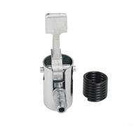Hosrivae 6mm Tire Inflator Hose Adapter Valve Connector for Car Bike, Metal Seal Lock-On Air Fitting with Spring, Fits 6mm Hose, 1/2 Pack(2PC)