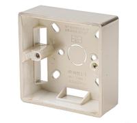 Hosrivae 86 Type External Junction Box For Wall Mounting, Fireproof PVC Switch And Socket Enclosure 86X86x33mm, Heat Resistant Electrical Wiring Case(Gold)