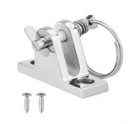 Hosrivae 90-Degree Marine-Grade 316 Stainless Steel Deck Hinge for Bimini Top Canopy Accessories - Quick-Release Pin, Split For Ring & Lany