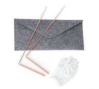 Hosrivae 99.9 Copper Dowsing Rod Energy Having Psychic Divination Pendulum and Mat Finding Water for Telescopic Healing and Set(C)