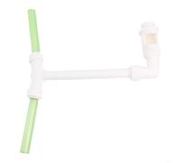 Hosrivae ABS Dual Spray Pool Fountain Bracket 1.5-inch Return Jets with 1.5/2, 360° Rotatable Waterfall Sprinkler Swimming Pools & Spas, White + Green