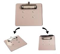 Hosrivae Acrylic Cart Scorecard Holder for 5-6 Hole Steering Wheel - Clip Mount for EZGO & Most Carts, Weather-Resistant, No-D(tawny)